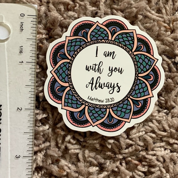6/$12 Inspirational Vinyl Sticker Matte - Faith - Picture 2 of 2
